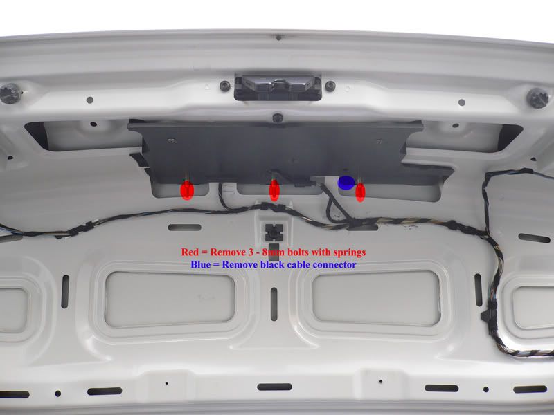 DIY How to remove trunk liner on 330ci Convertible to replace brake